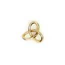 Gordian knot pendant gold small