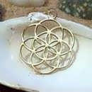 Seed of life pendant - gold