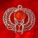 Winged Scarab silver