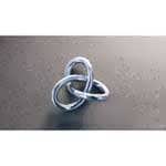 Silver medium Gordian knot