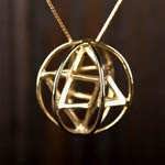 Merkaba Prana Sphäre Medium, Gold