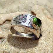Lotus ring silver