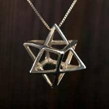 Pendiente Merkaba grande plata