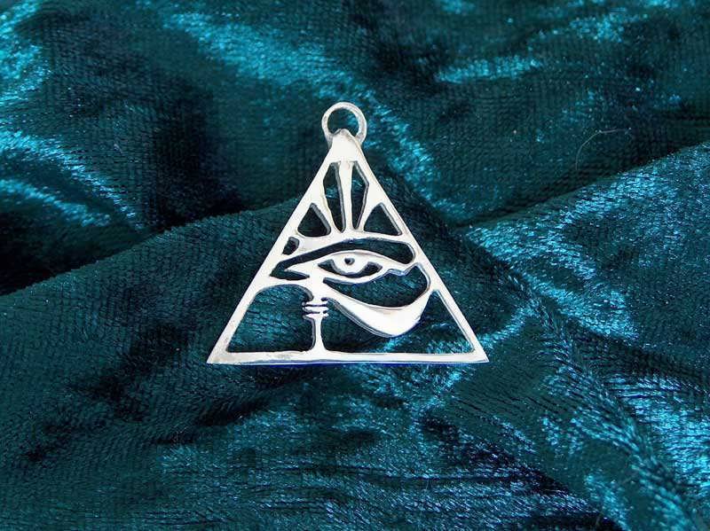 eye of horus necklace. Eye of Horus pendant - silver