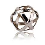 Genesa crystal pendant silver