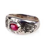 Lotus ring silver