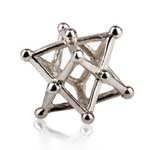 Merkaba 14 points silver medium