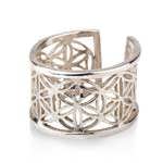 Pattern of life ring big silver