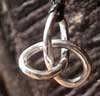 Gordian knot pendant silver medium
