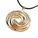 Golden spiral Gold small