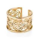 Pattern of life ring big gold