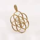 Seed of life gold with diamonds