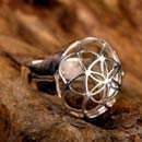 Seed of life ring silver