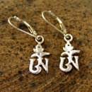 Tibetan om earrings