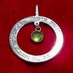 Ana becoach circle pendant silver