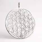 Flower of Life silver with Zircons