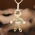 happiness pendant gold