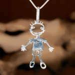 happiness pendant silver