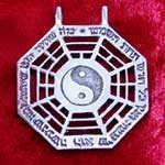 I Ching pendant silver