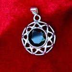 Inlaid Enneagram silver