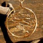 Japanese Stork pendant