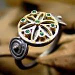 Ka Ring Gold and Silver with Gemstones
