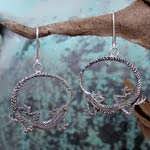 Ouroboros Earrings silver
