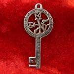 Peace angel key silver