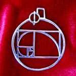 Phi pendant silver