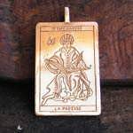 Tarot High Priest Pendant Gold