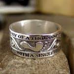 Thousand Miles Journey Ring Silver