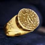 Uranus in Aries Talisman Ring Gold