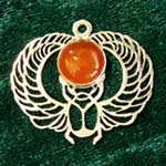 Winged Scarab gold