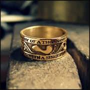 Thousand Miles Journey Ring Gold
