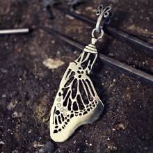 Inlaid Pendant of Acceptance Silver