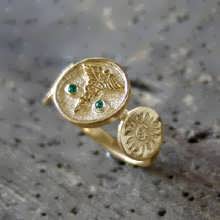 Alchemical Wedding Talisman Ring Gold