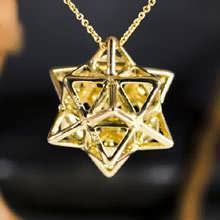 Alchemy/Vector Equilibrium Pendant Gold