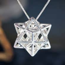 Alchemy/Vector Equilibrium Pendant Silver