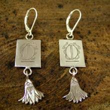 Cancer Earrings Silver