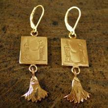 Gemini Earrings Gold