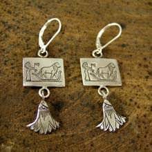 Leo Earrings Silver