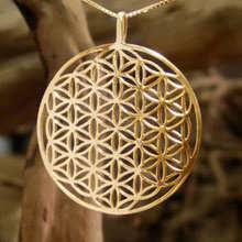 Flower of Life Pendant - Gold