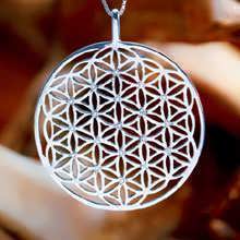 Inlaid Flower of Life Pendant Silver (SOL Pattern)