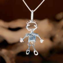 happiness pendant silver