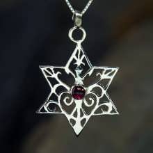 Inlaid Star of David - Silver