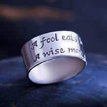 טבעת חוכמה אירית כסף