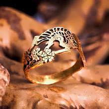 Japanese Crane Ring Gold