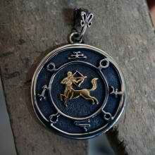 Jupiter Sagittarius Round Talisman Silver and Gold (*Limited Edition*)