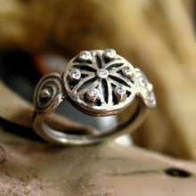 Ka Ring Silver with Zircons