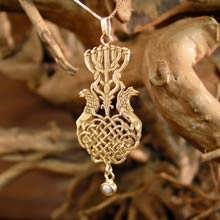 Menorah Pendant Gold